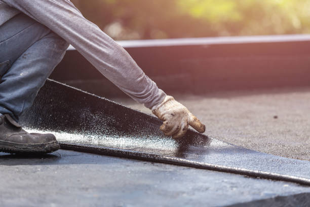Professional Exterior Waterproofing technician working in Kingston, OH